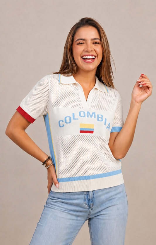 Camiseta tejida Colombia