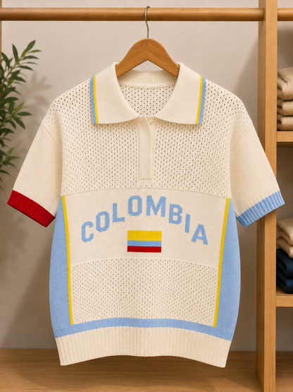 Camiseta tejida Colombia