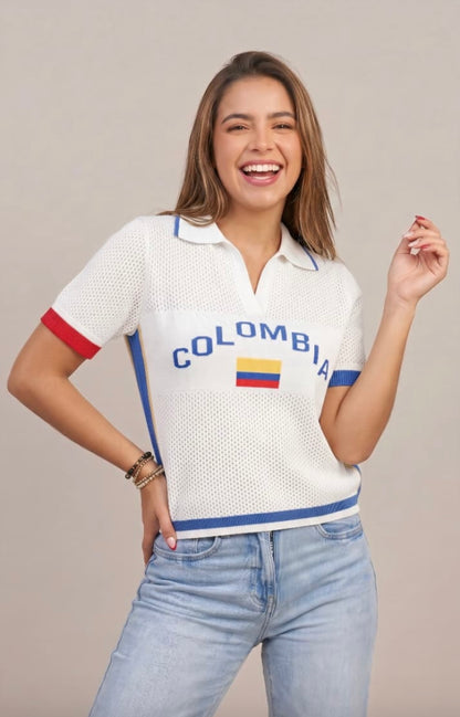Camiseta tejida Colombia