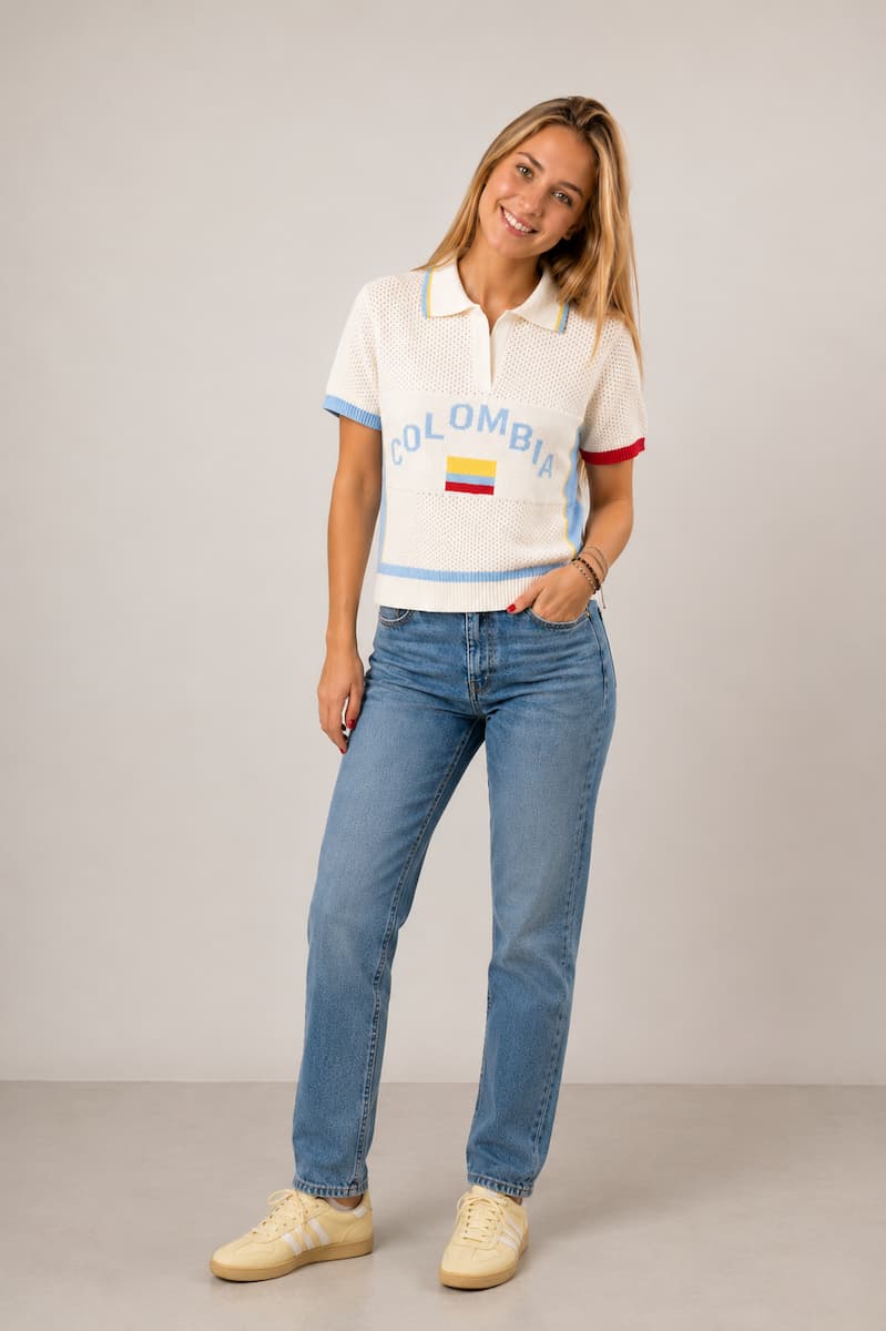 Camiseta tejida Colombia